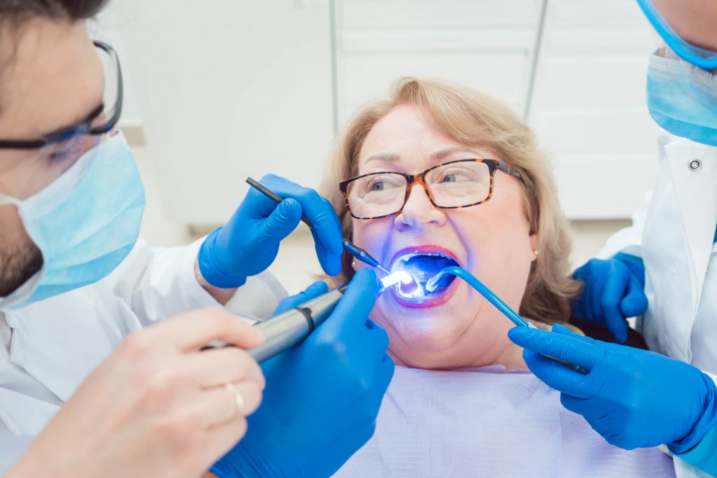 Dentists hardening dental crown Wendell