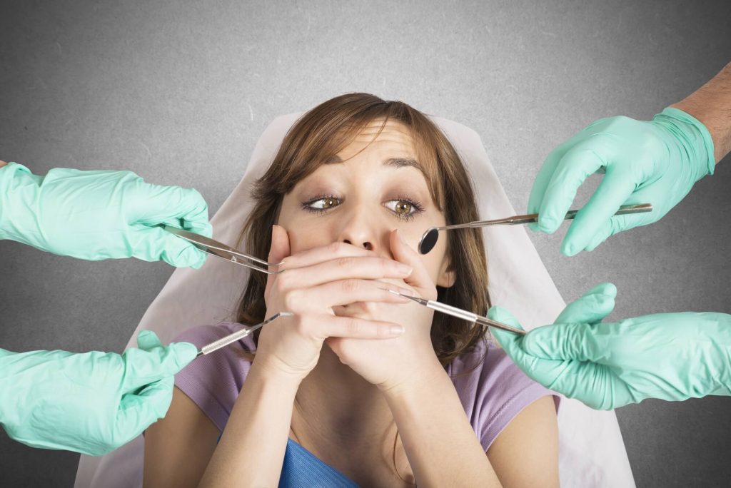 a terrified dental patient needing Sedation Dentistry in Zebulon 