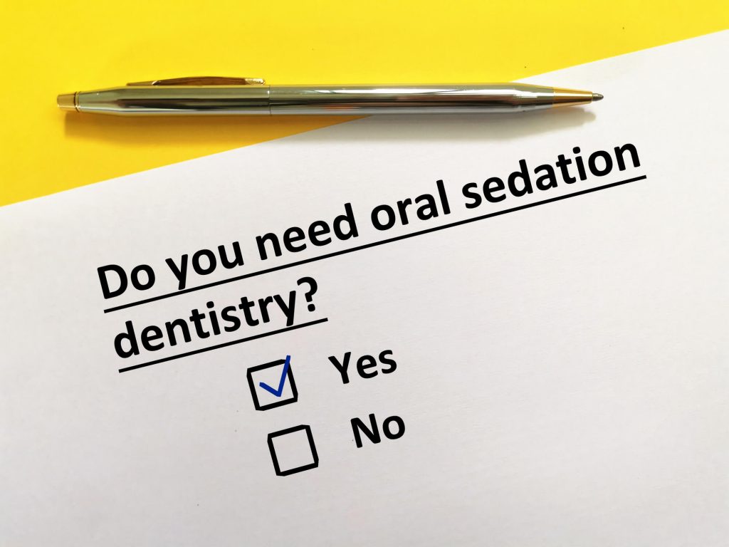 sedation dentistry form