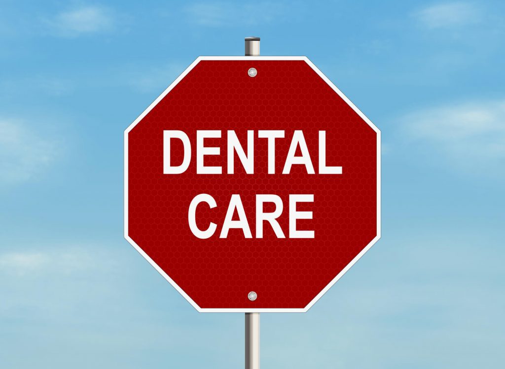 dental care stop sign for dental crown in Zebulon